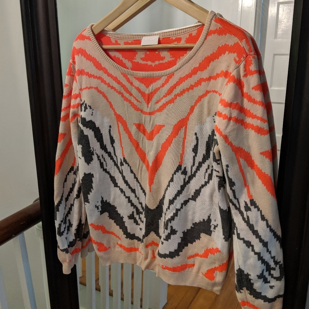Vibrant Print Sweater